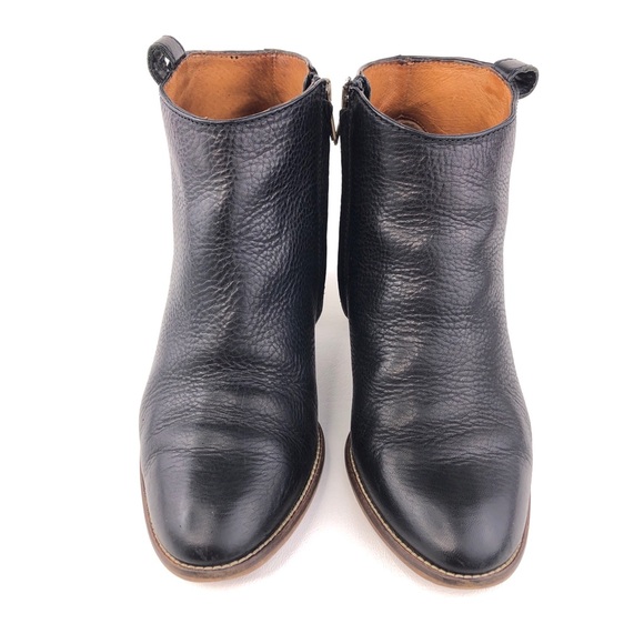 Madewell The Billie Black Leather Ankle Booties 7 - Picture 4 of 16